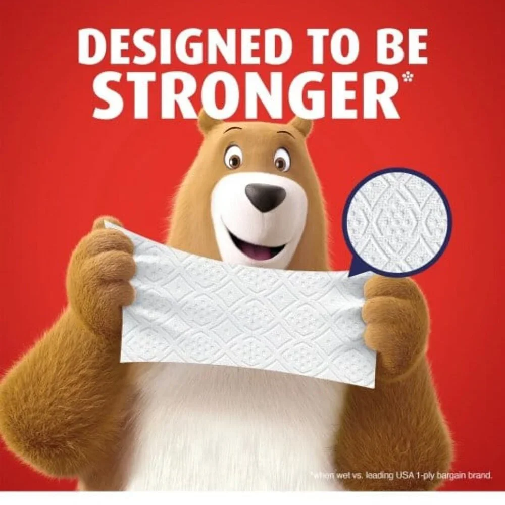 Charmin Ultra Strong Toilet Paper - 6 Mega Rolls: Dye-Free, Non-Toxic, 220 Sheet